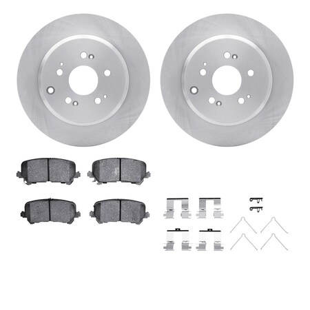 6312-59102, Rotors With 3000 Series Ceramic Brake Pads Includes Hardware
